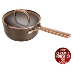ZWILLING Stieltopf mit Glasdeckel 18 cm, Aluminium,