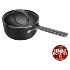 ZWILLING Stieltopf mit Glasdeckel 18 cm, Aluminium,