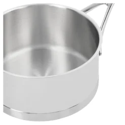 Demeyere Stieltopf ohne Deckel 16 cm, 18/10 Edelstahl, Silber