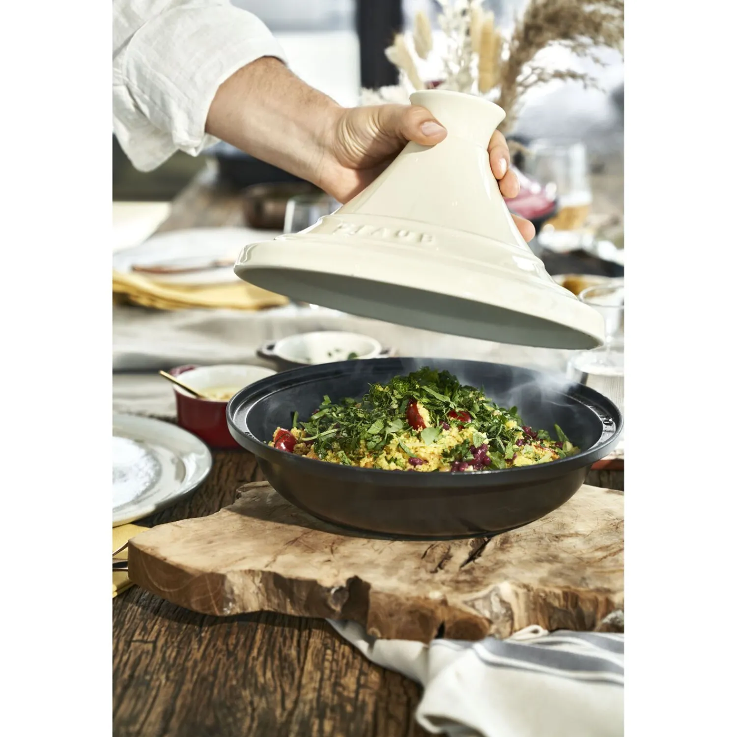 Staub Tajine 28 cm, rund, , Gusseisen