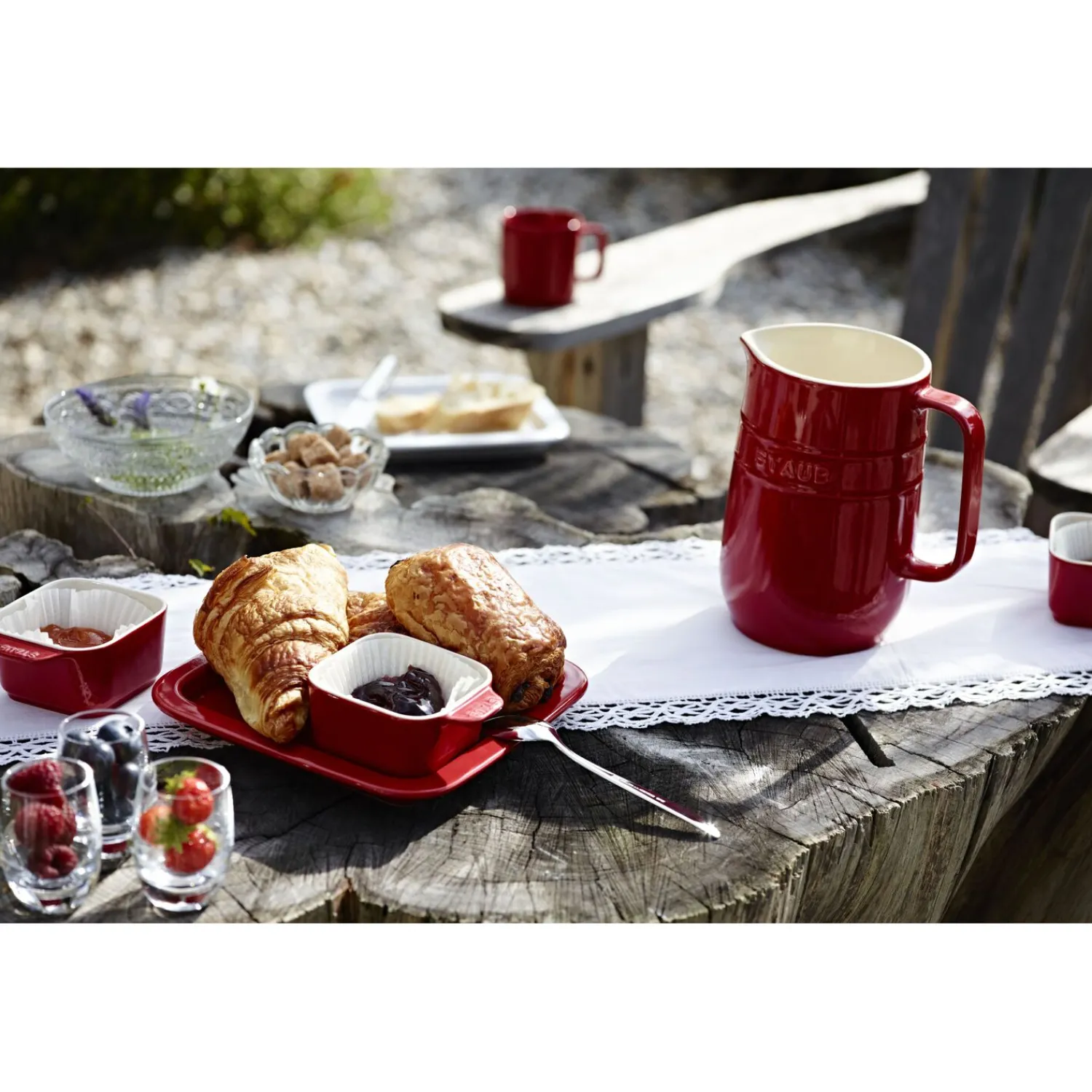 Staub Tapas Set, 5-teilig, kirschrot 5-tlg, , Keramik