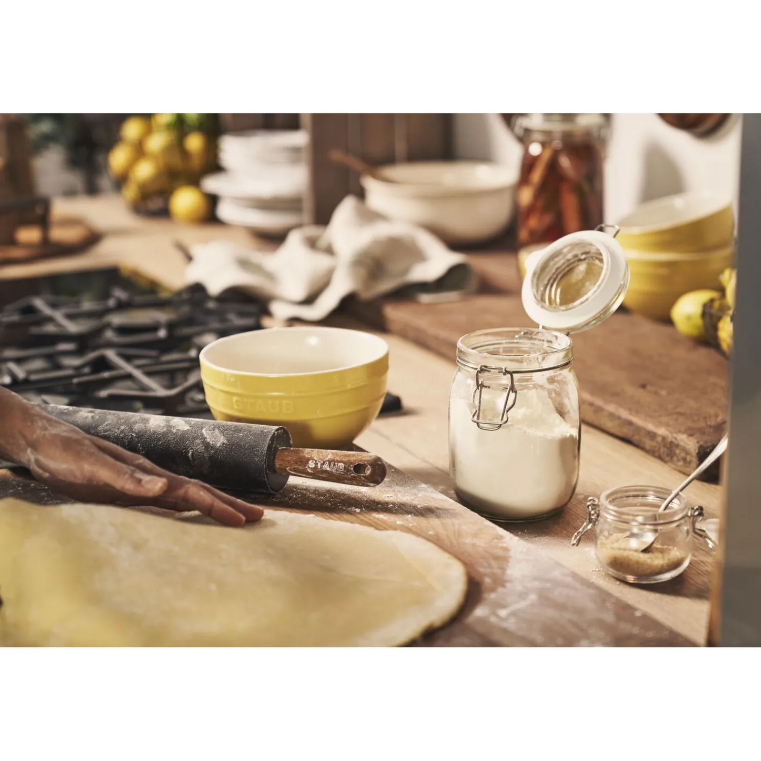 Staub Teigroller, 45 cm, Akazie