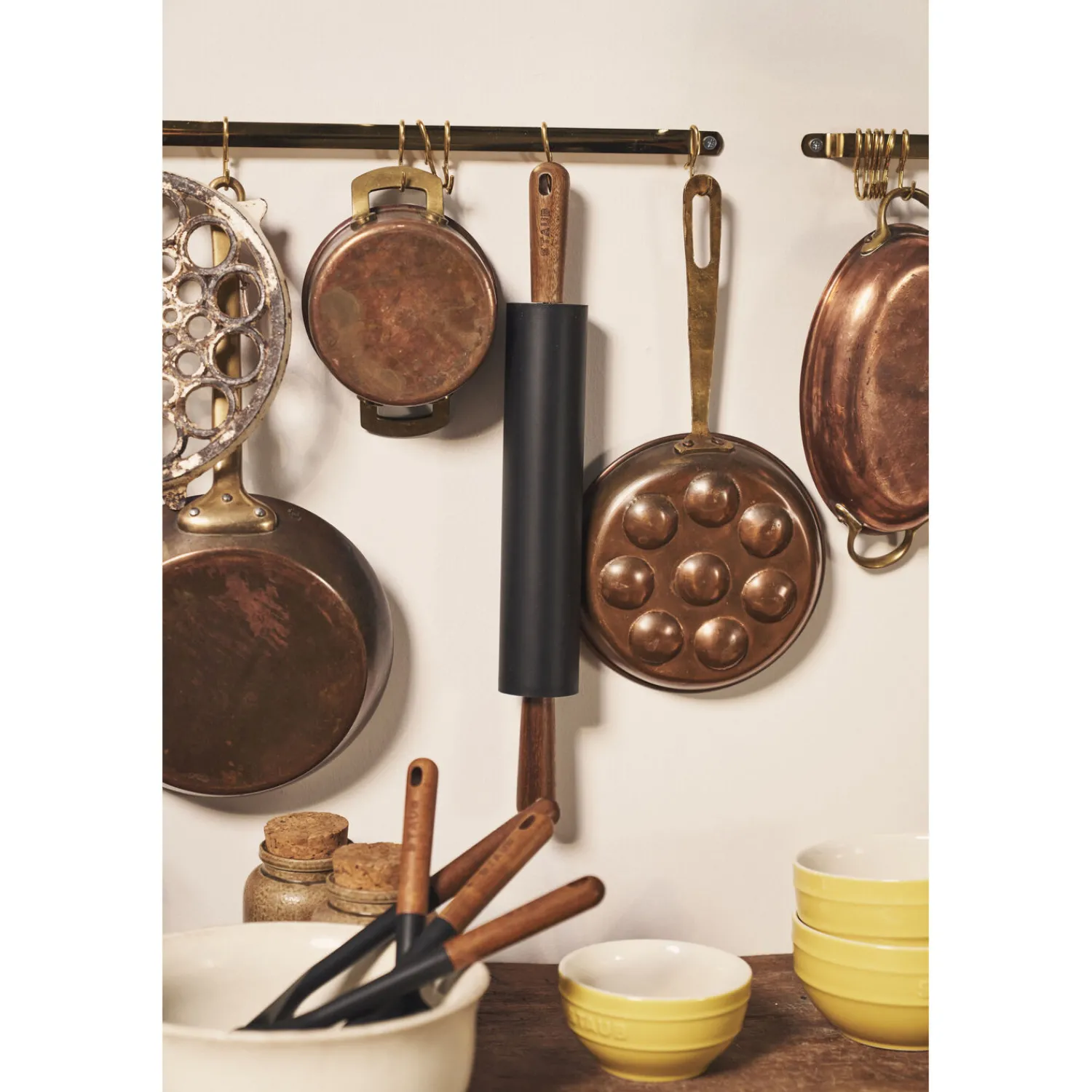 Staub Teigroller, 45 cm, Akazie