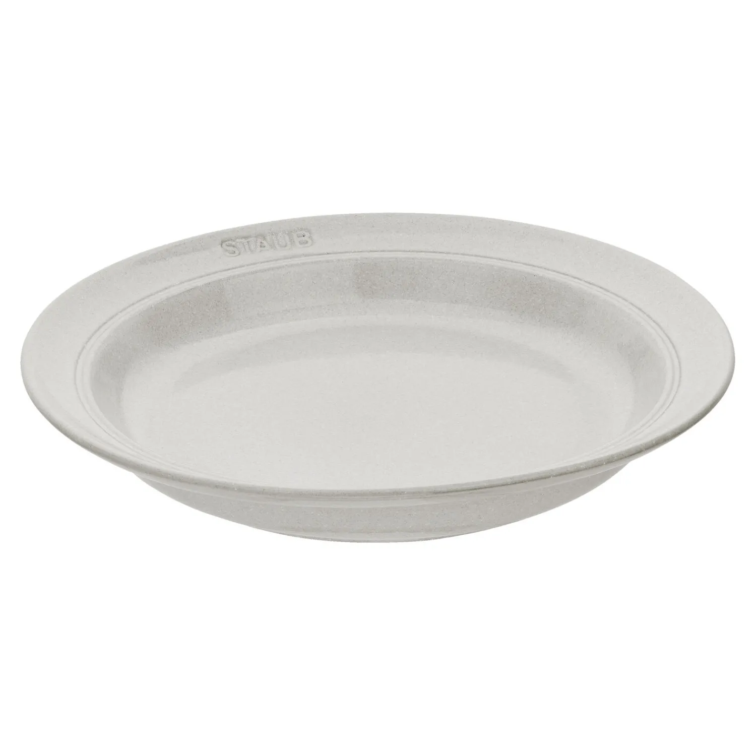 Staub Teller 24 cm, rund, Weisser Trüffel, Keramik