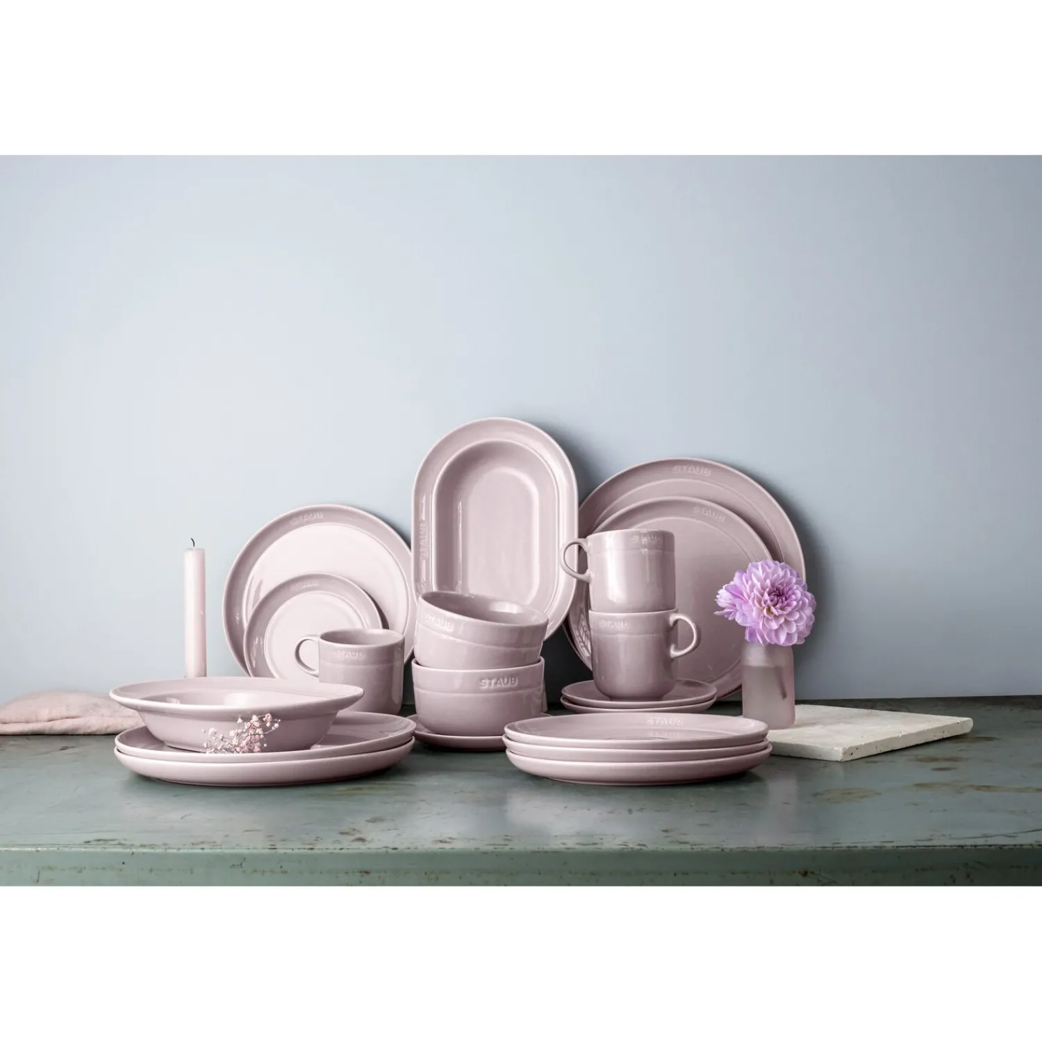 Staub Teller flach 20 cm, rund, , Keramik