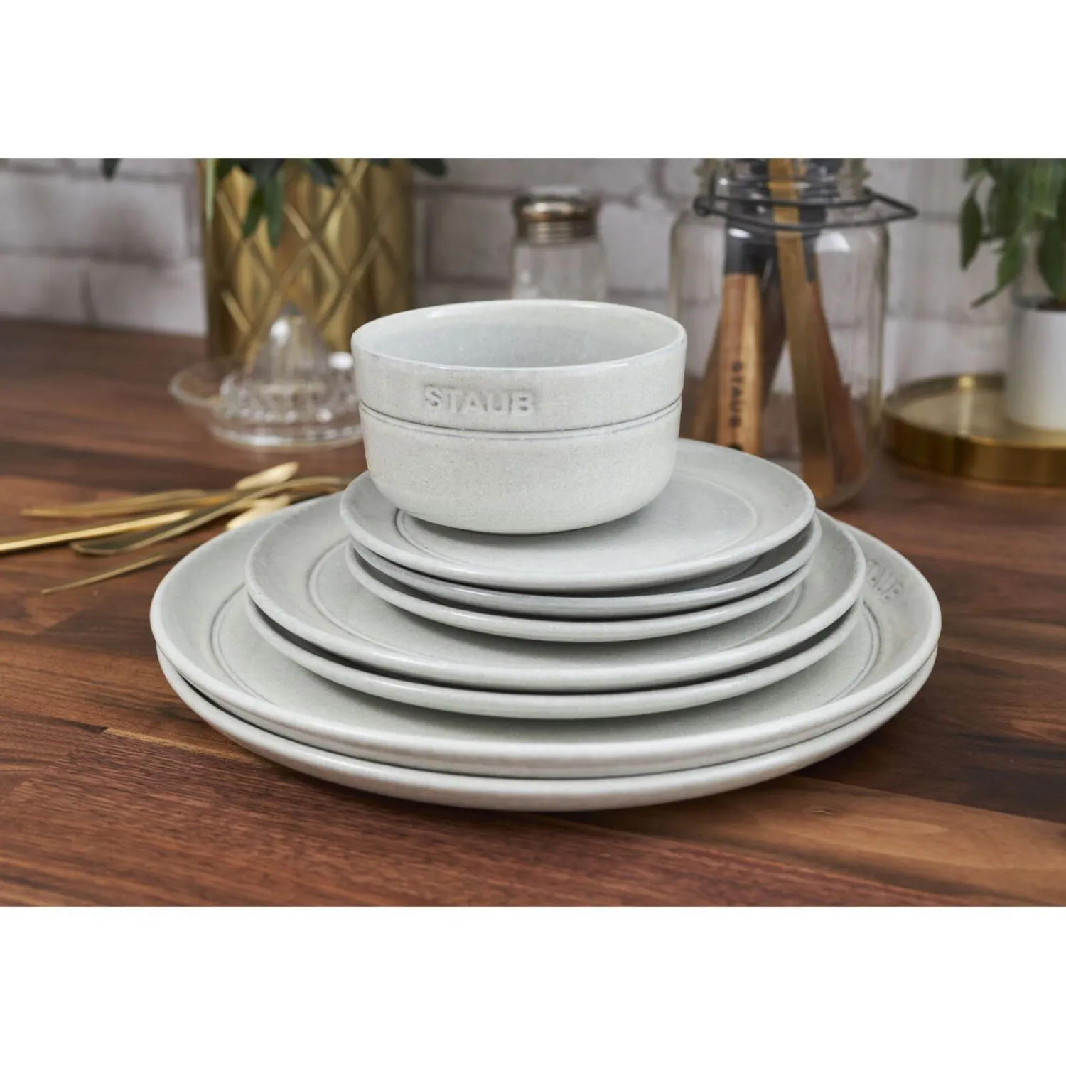 Staub Teller flach 15 cm, rund, , Keramik