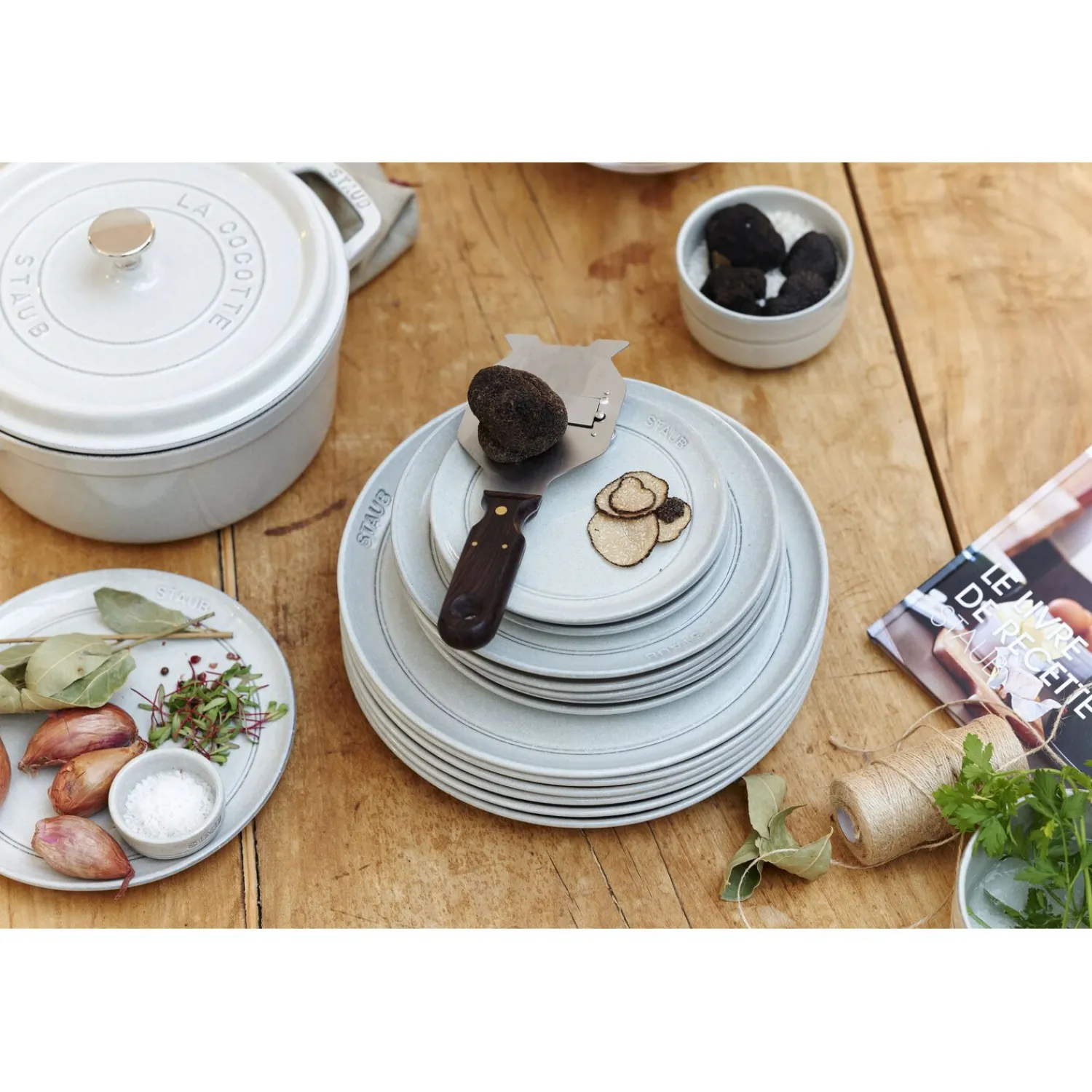 Staub Teller flach 15 cm, rund, , Keramik