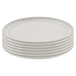 Staub Tellerset, 6-tlg. / 22 cm, Weisser Trüffel, Keramik