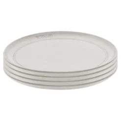 Staub Tellerset, 4-tlg. / 22 cm, Weisser Trüffel, Keramik