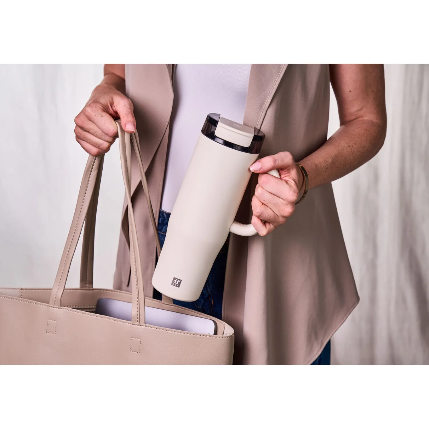 ZWILLING Thermobecher mit Strohhalm, 900 ml, Edelstahl,