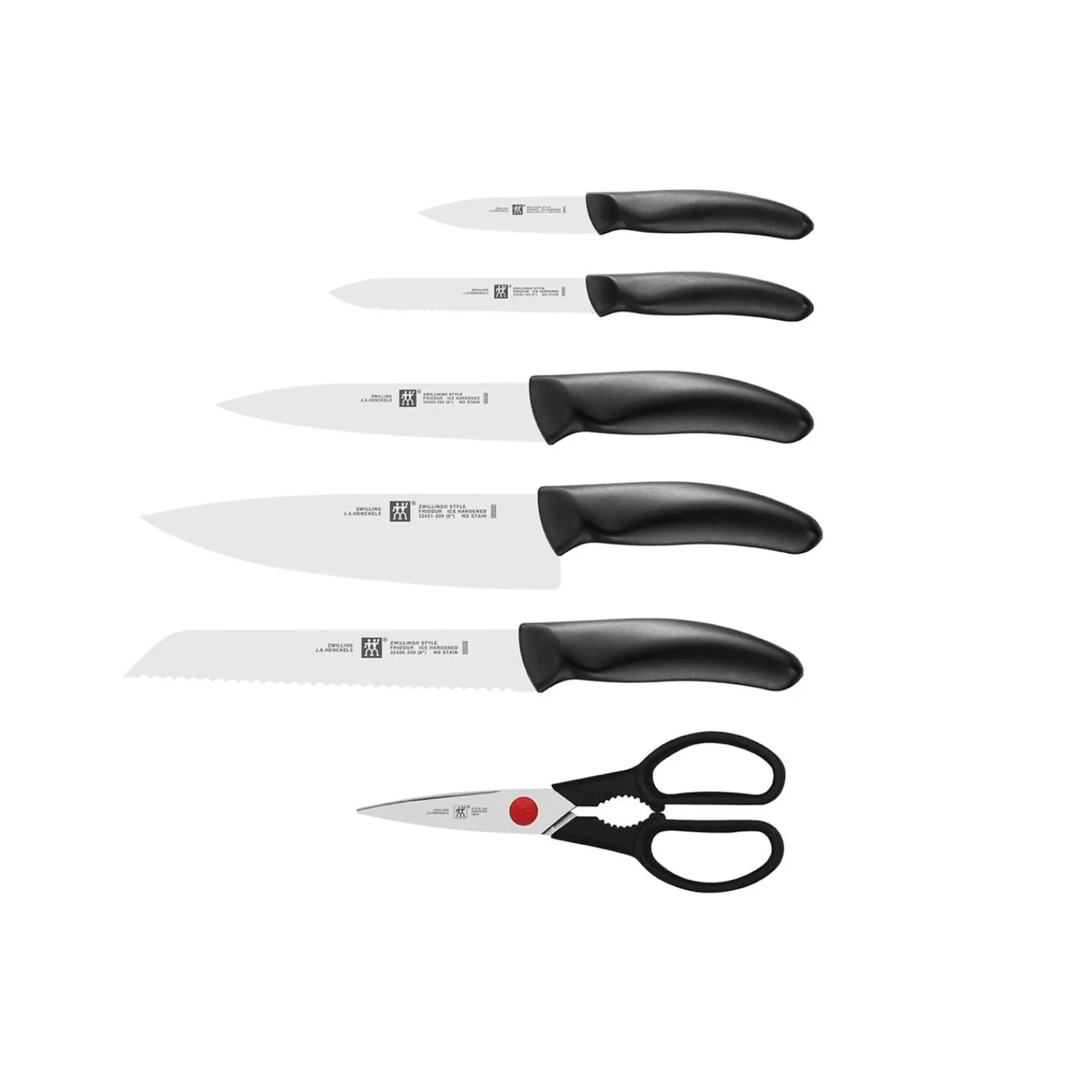 ZWILLING 7-tlg, Messerblockset, Anthrazit