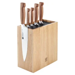 ZWILLING 6-tlg, Messerblockset, Braun