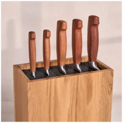 ZWILLING 6-tlg, Messerblockset, Braun