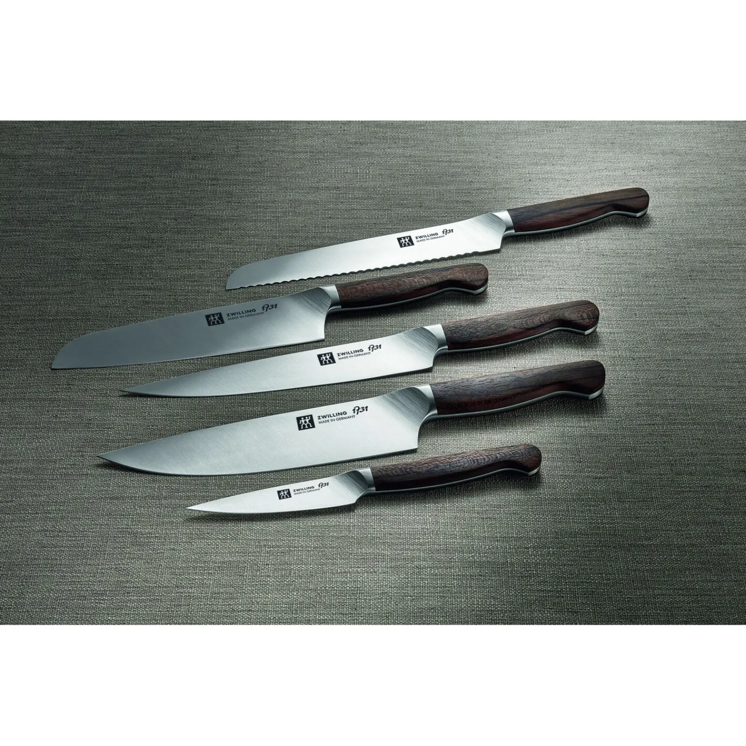 ZWILLING 7-tlg, Messerblockset, Braun