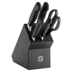 ZWILLING 6-tlg, Messerblockset, Schwarz