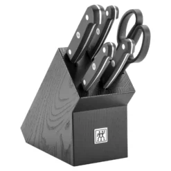ZWILLING 6-tlg, Messerblockset, Schwarz