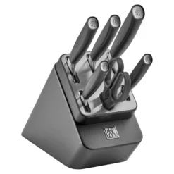 ZWILLING 7-tlg, Messerblockset, Silber, Anthrazit