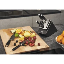ZWILLING 7-tlg, Messerblockset, Silber, Anthrazit