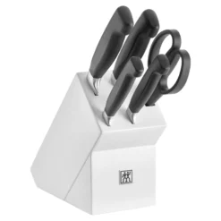ZWILLING 6-tlg, Messerblockset, Weiß