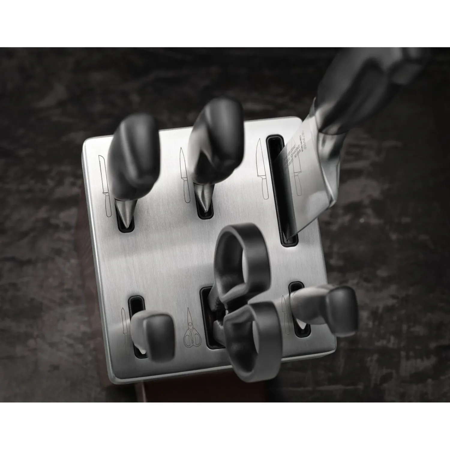 ZWILLING 7-tlg, Selbstschärfender Messerblock,