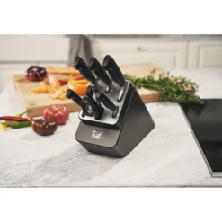ZWILLING 7-tlg, Selbstschärfender Messerblock, Anthrazit