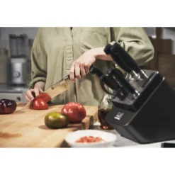 ZWILLING 7-tlg, Selbstschärfender Messerblock, Anthrazit
