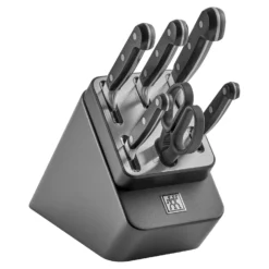ZWILLING 7-tlg, Selbstschärfender Messerblock, Anthrazit