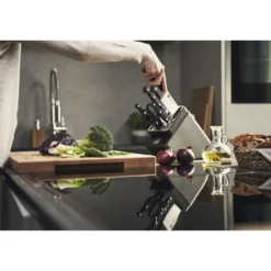 ZWILLING 7-tlg, Selbstschärfender Messerblock, Anthrazit