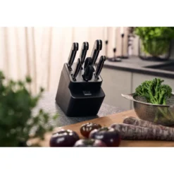 ZWILLING 7-tlg, Selbstschärfender Messerblock, Anthrazit