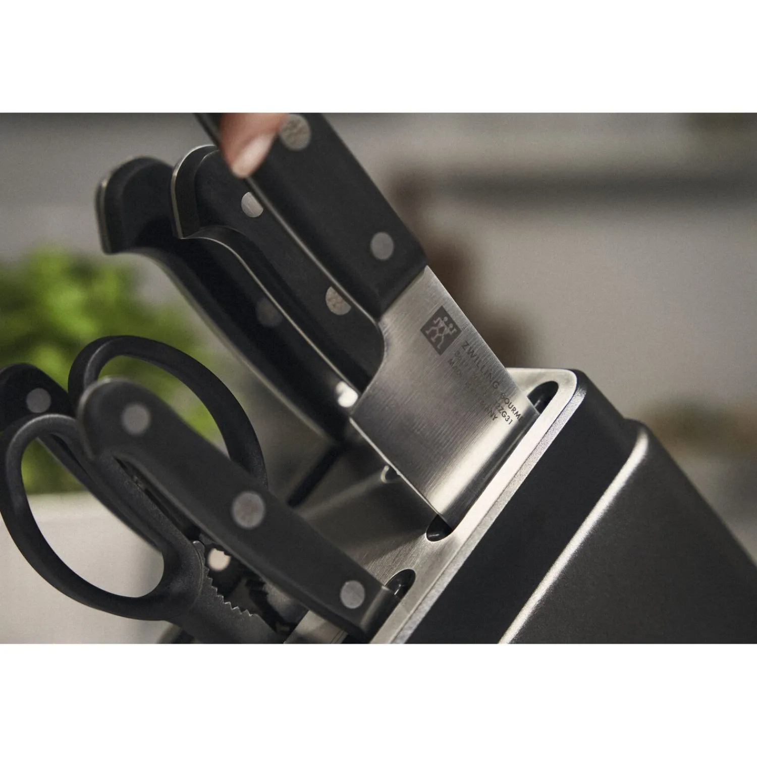 ZWILLING 7-tlg, Selbstschärfender Messerblock,