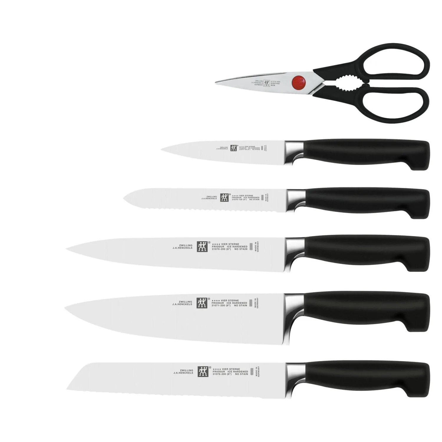 ZWILLING 7-tlg, Selbstschärfender Messerblock,