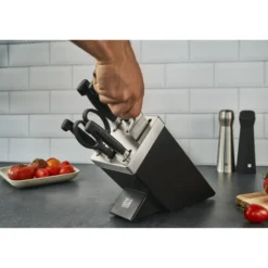 ZWILLING 7-tlg, Selbstschärfender Messerblock,