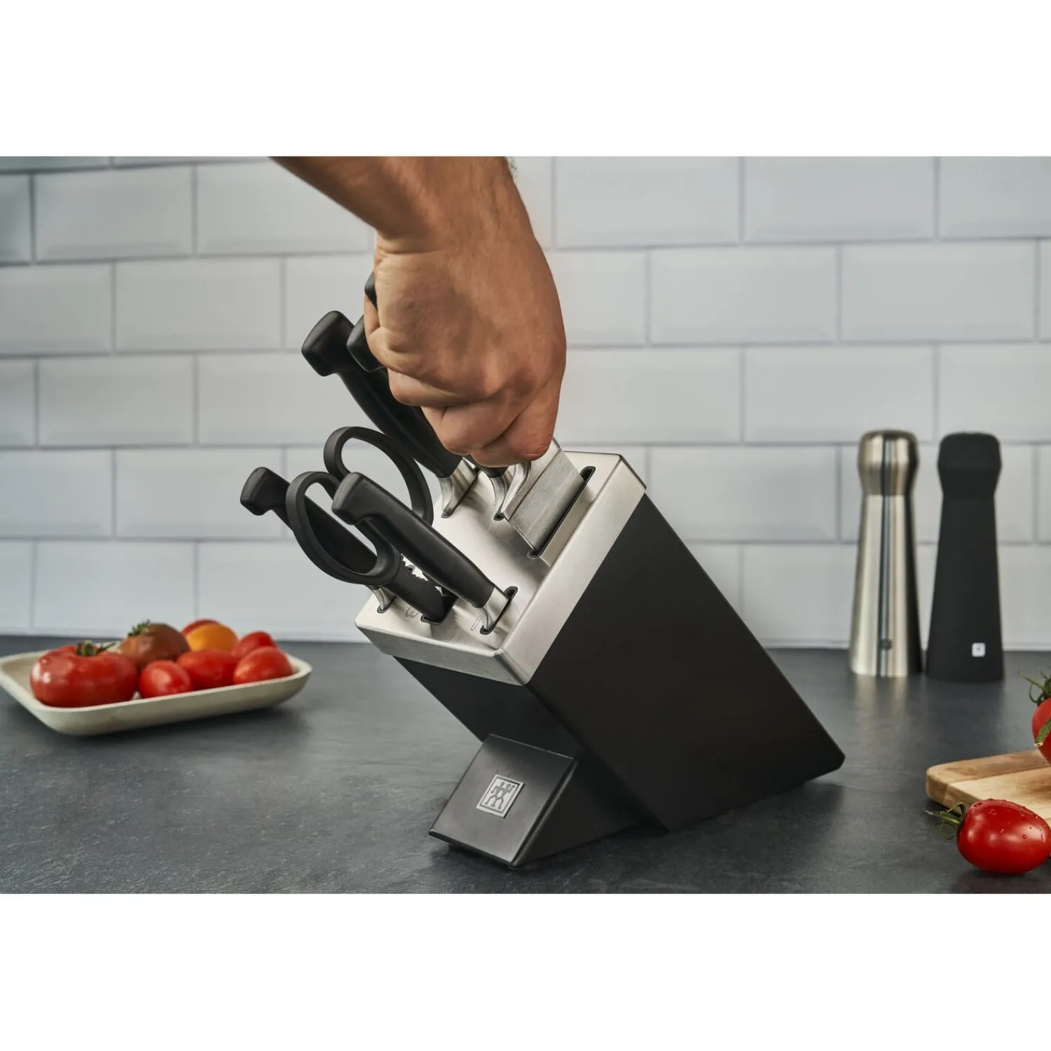 ZWILLING 7-tlg, Selbstschärfender Messerblock,