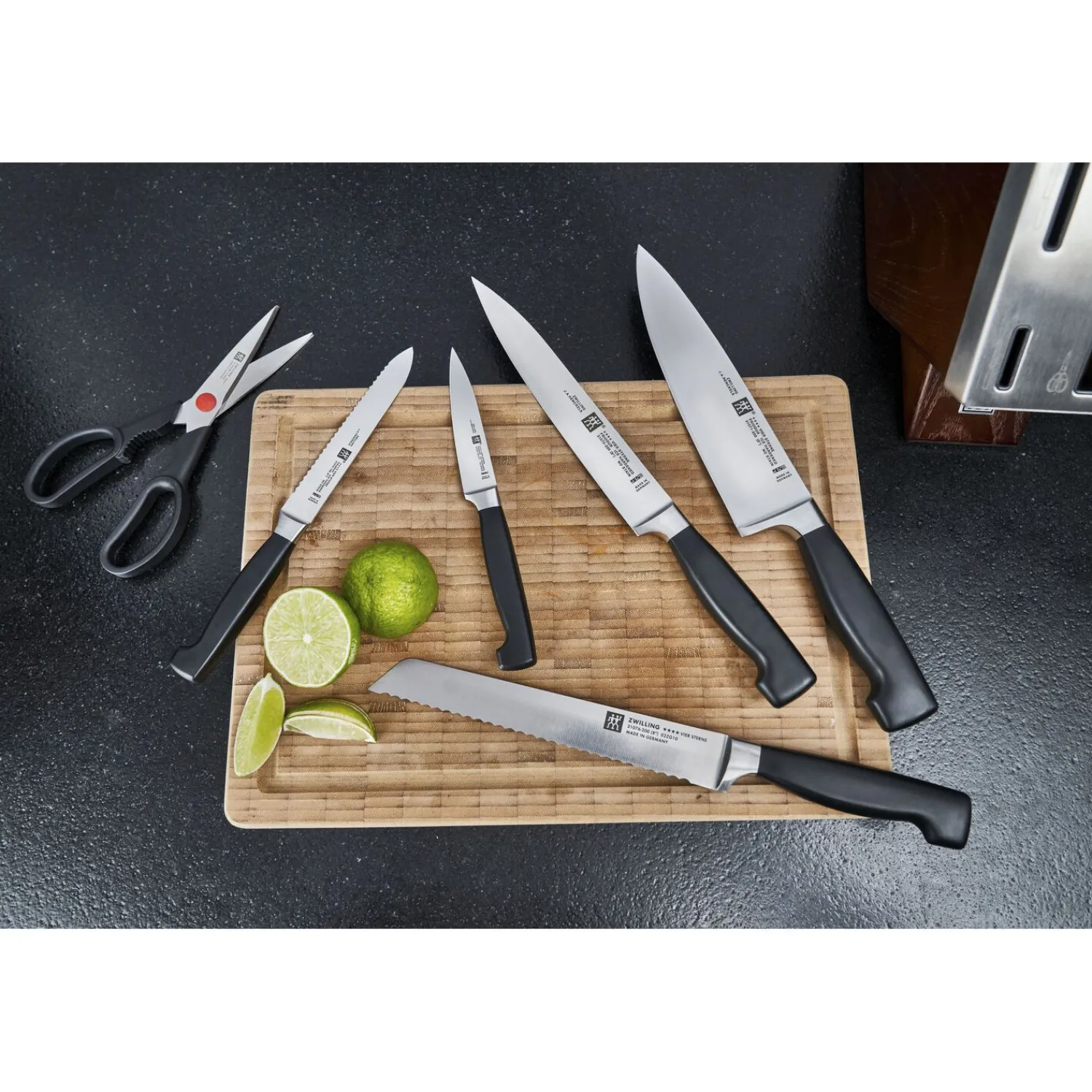 ZWILLING 7-tlg, Selbstschärfender Messerblock,