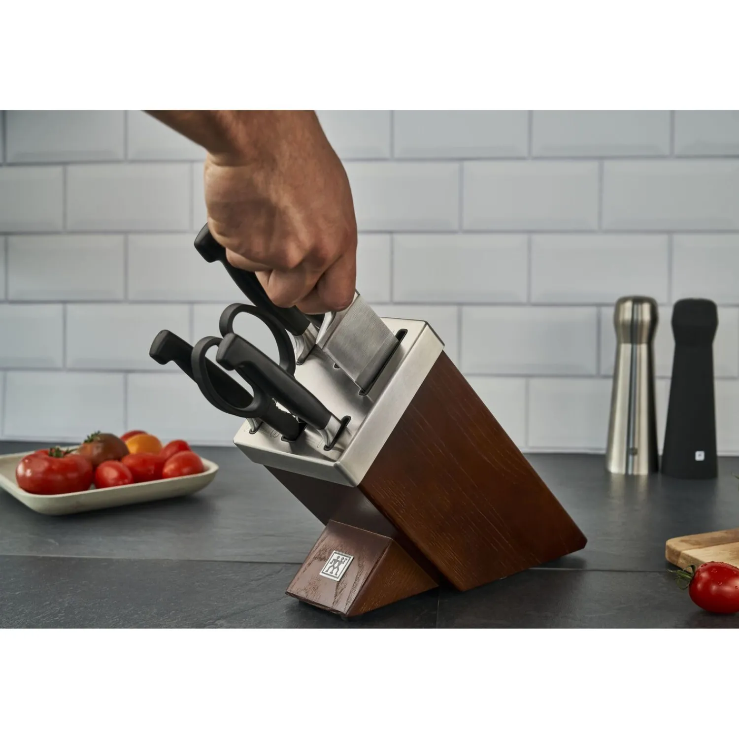 ZWILLING 7-tlg, Selbstschärfender Messerblock,