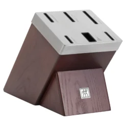 ZWILLING 7-tlg, Selbstschärfender Messerblock, Braun