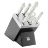 ZWILLING 7-tlg, Selbstschärfender Messerblock, Schwarz