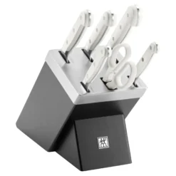 ZWILLING 7-tlg, Selbstschärfender Messerblock, Schwarz