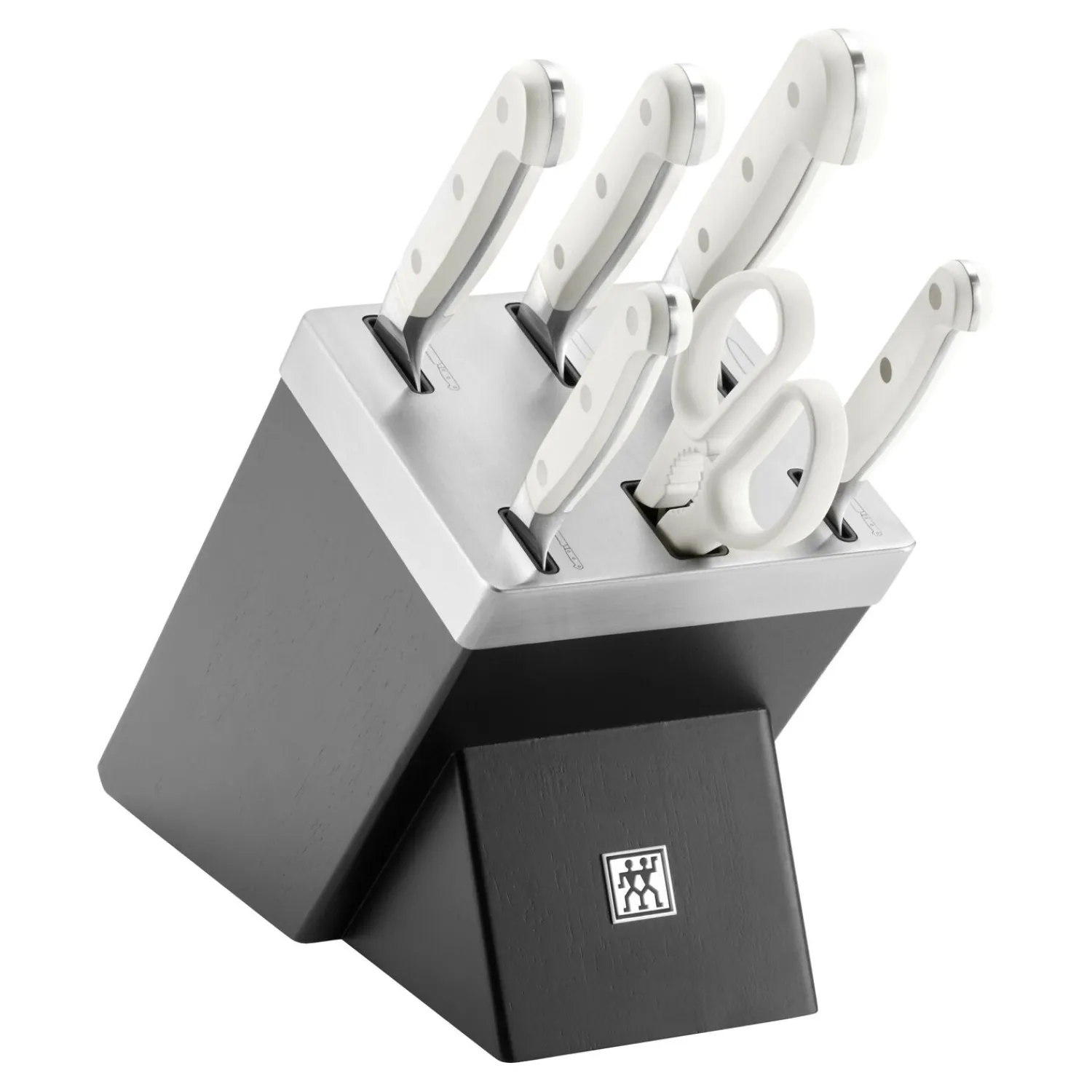 ZWILLING 7-tlg, Selbstschärfender Messerblock, Schwarz