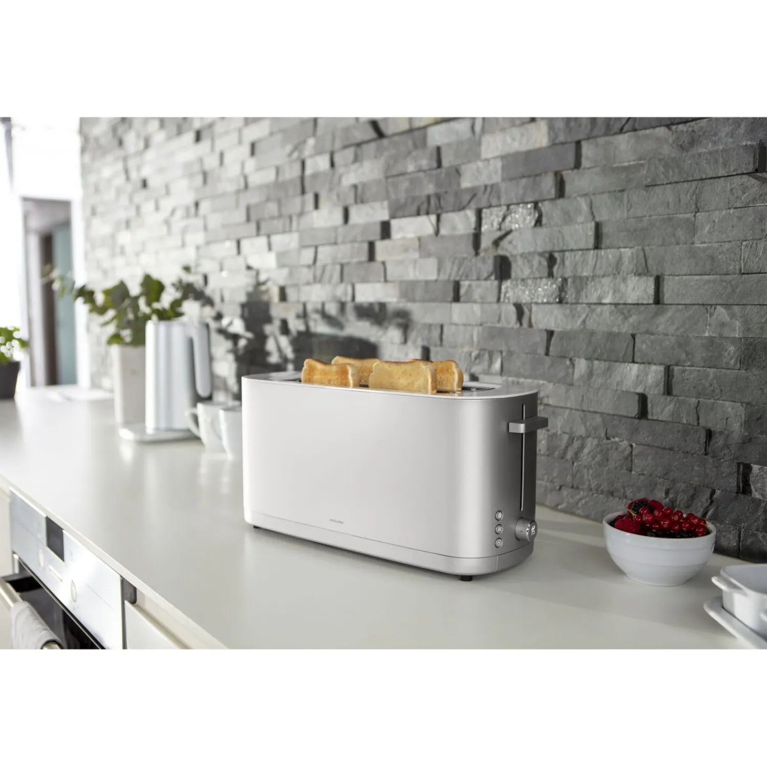 ZWILLING Toaster mit Brötchenaufsatz, 2 Schlitze lang,