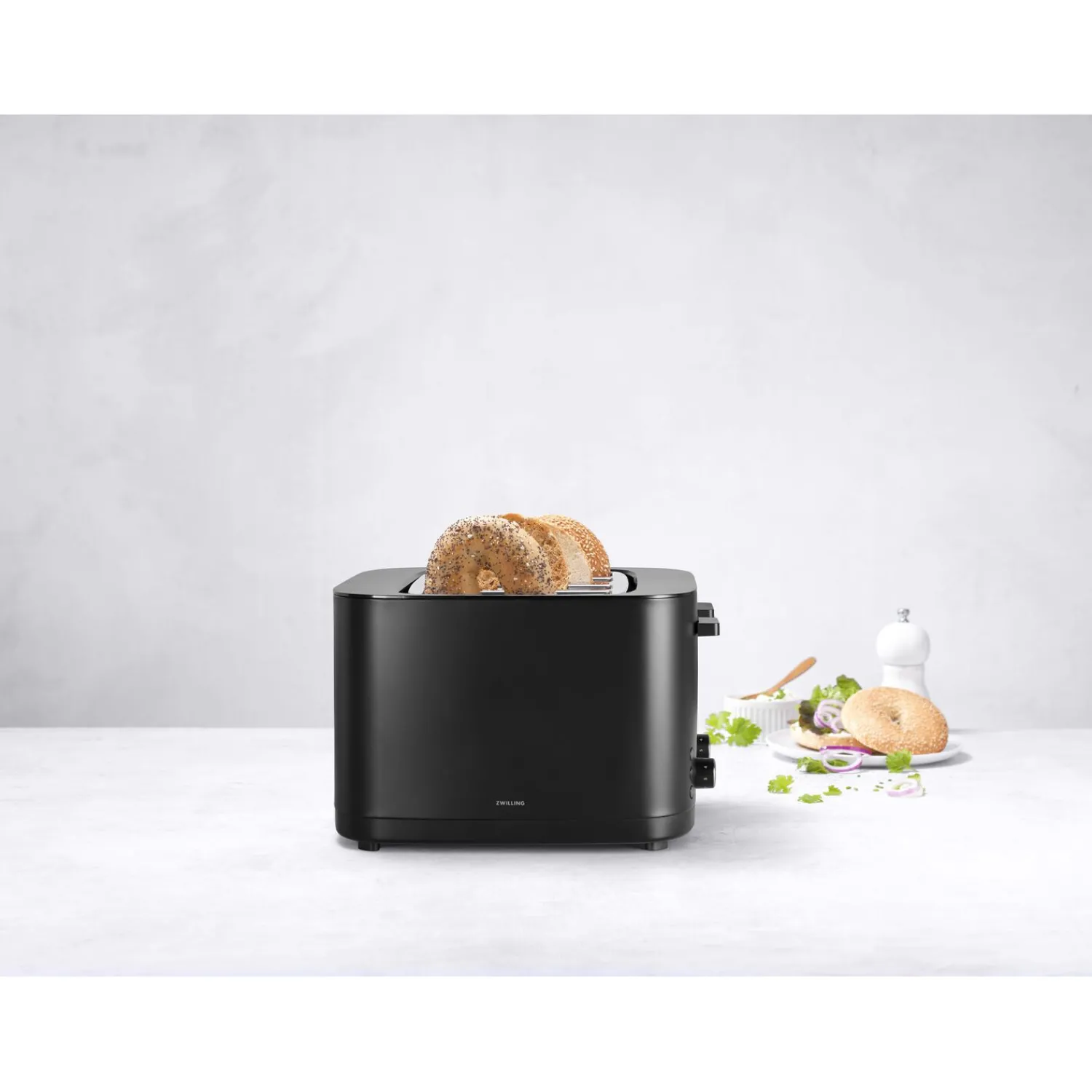 ZWILLING Toaster mit Brötchenaufsatz, 2 Schlitze kurz,