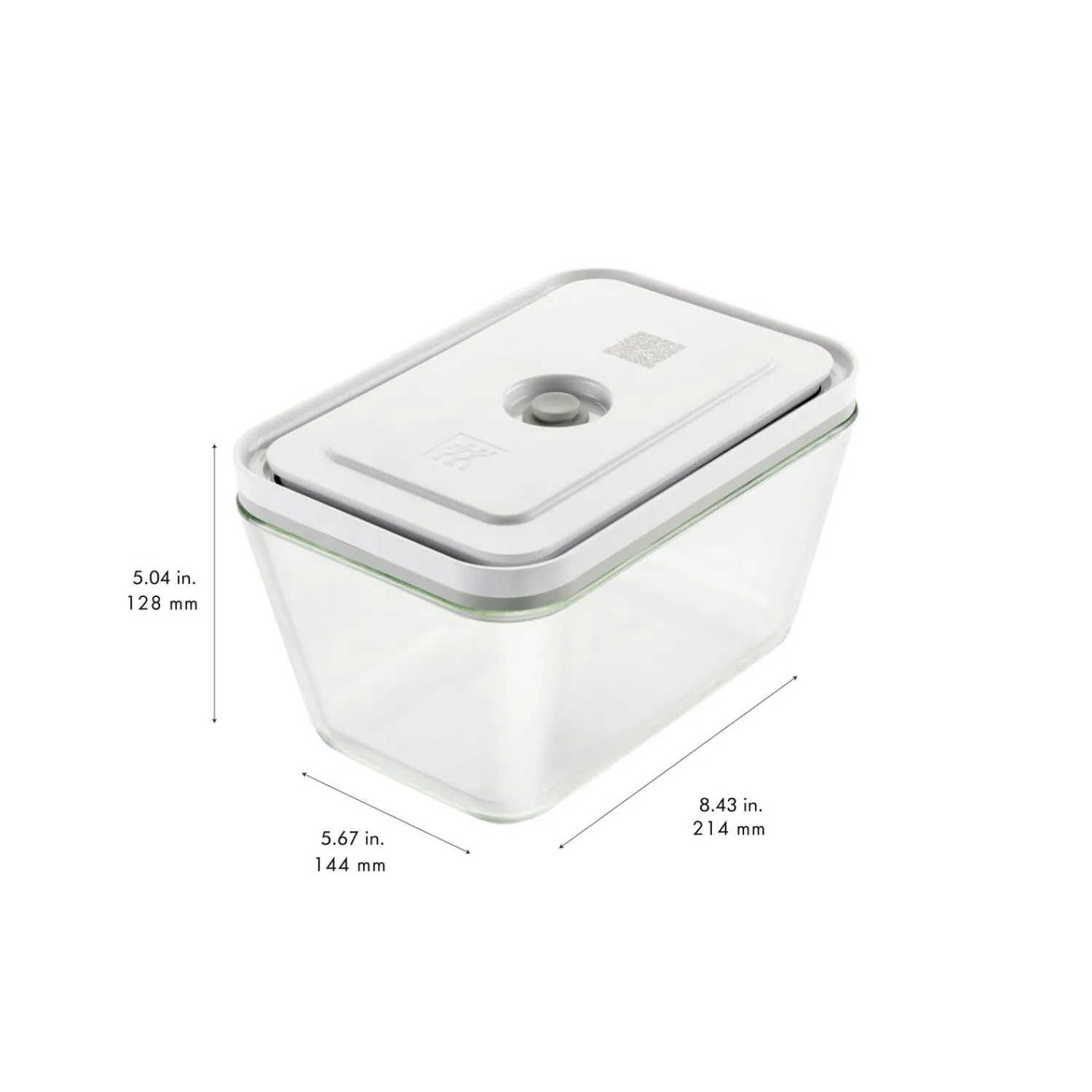 ZWILLING Vakuumbox L, Glas, Grau
