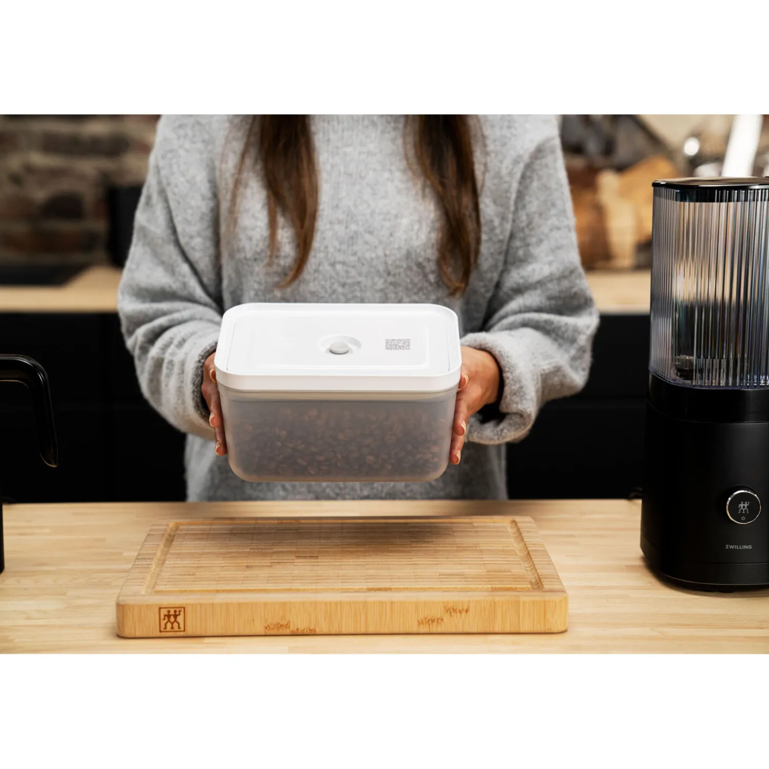 ZWILLING Vakuumbox L, Kunststoff, Semitransparent-Grau