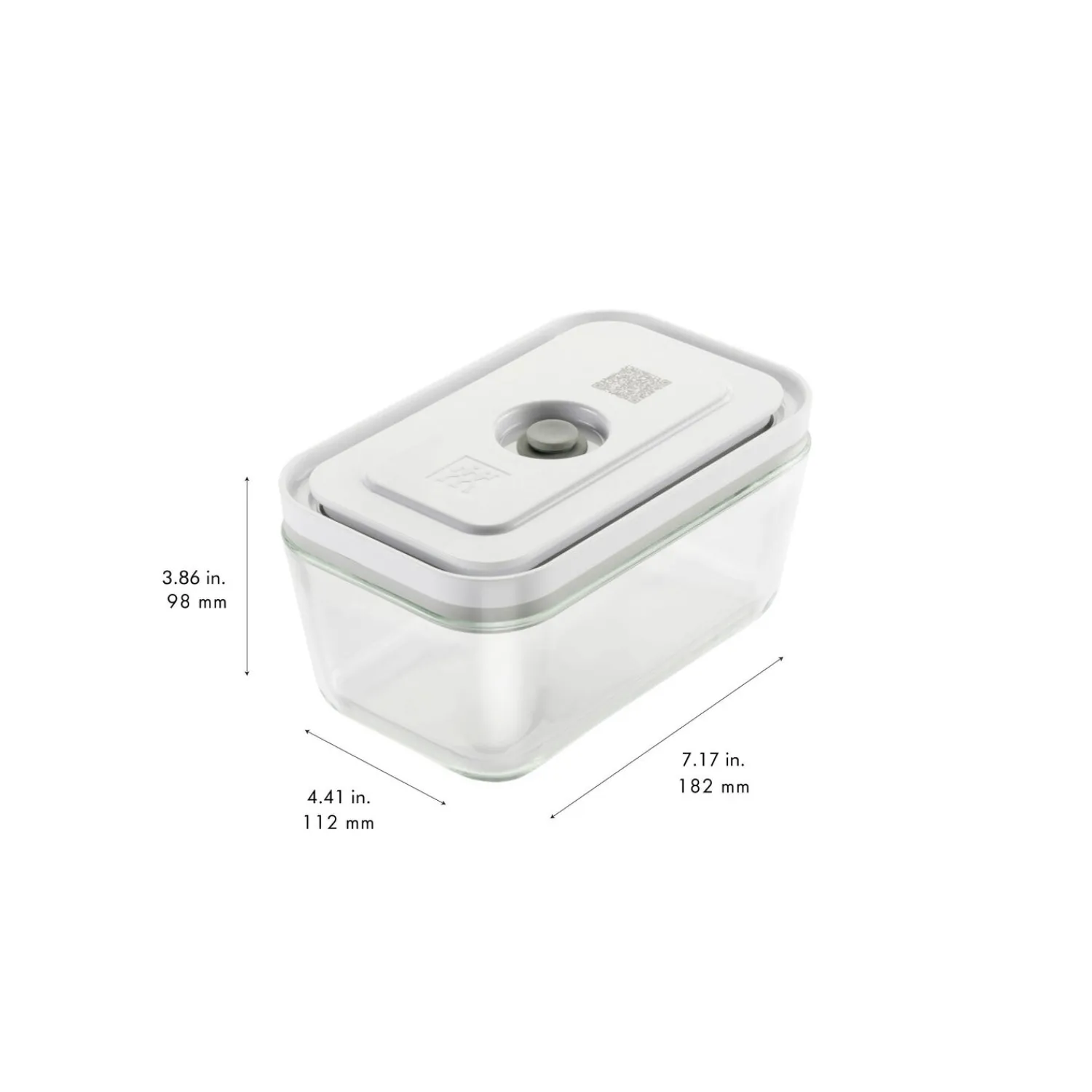 ZWILLING Vakuumbox M, Glas, Grau