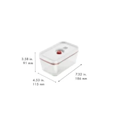 ZWILLING Vakuumbox M, Glas, Rot