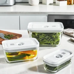 ZWILLING Vakuum Boxset, S/M/L / 3-tlg, Glas, Grau