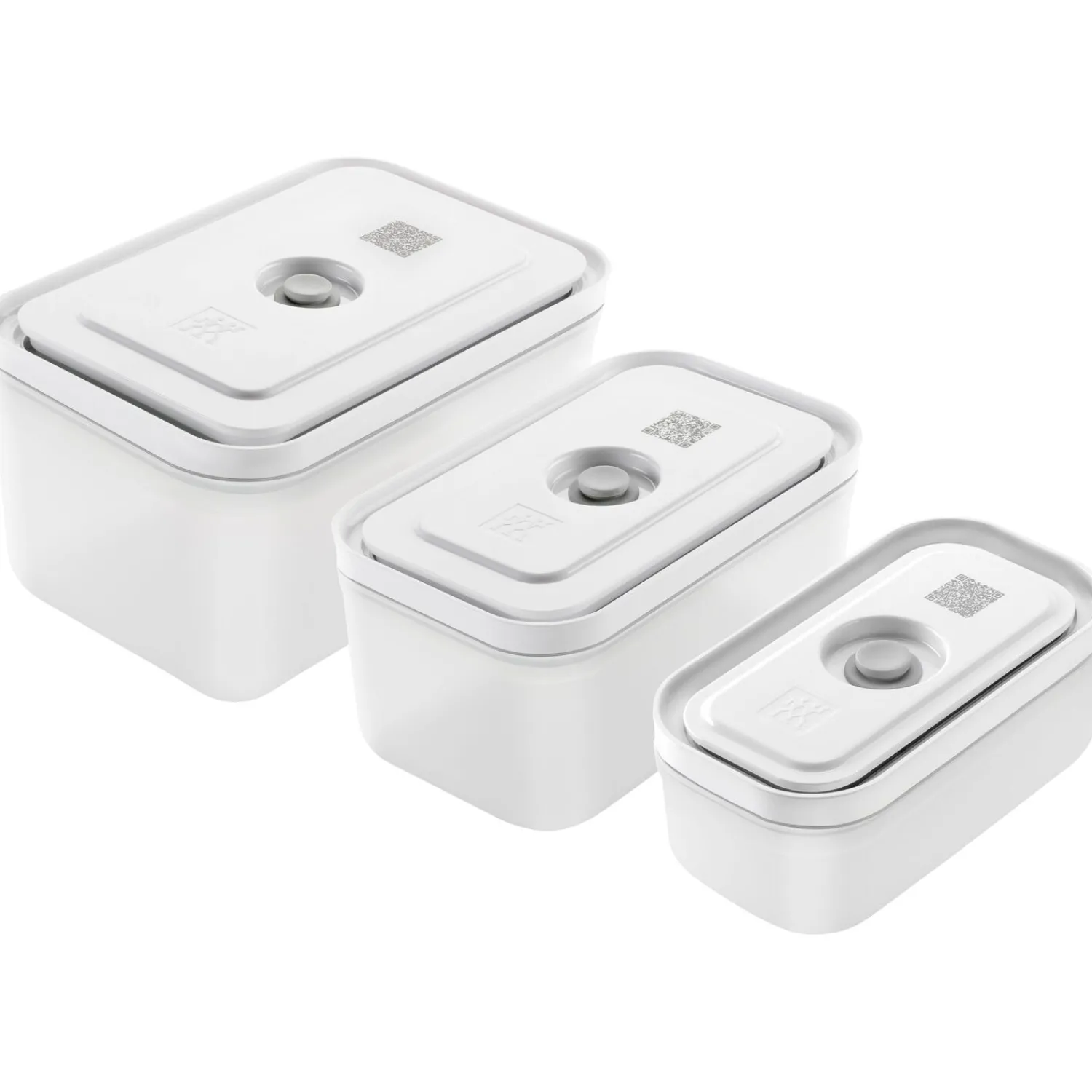 ZWILLING Vakuum Boxset, S/M/L / 3-tlg, Kunststoff, Semitransparent-Grau