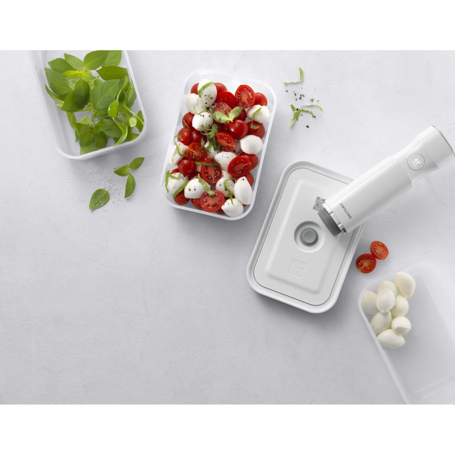 ZWILLING Vakuum Boxset, S/M/L / 3-tlg, Kunststoff, Semitransparent-Grau