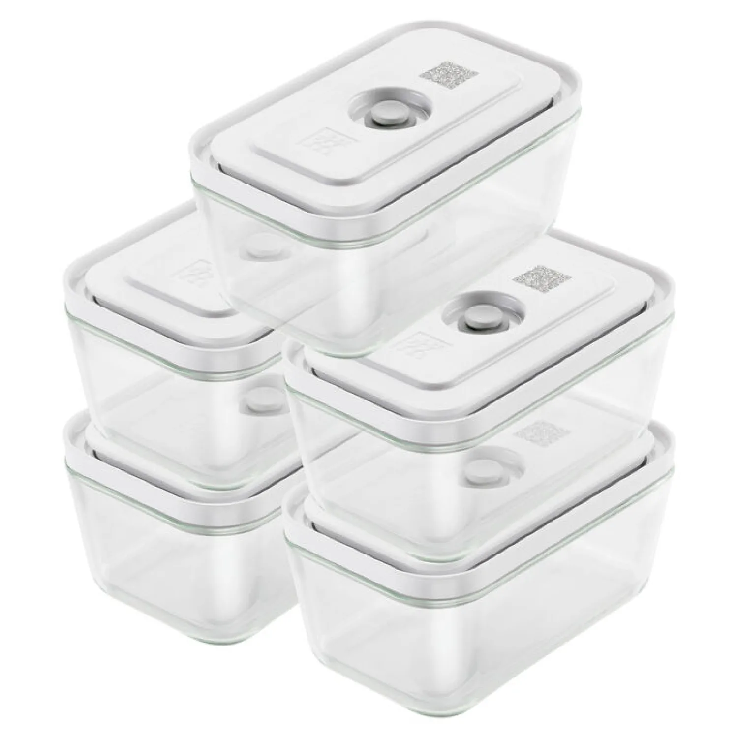 ZWILLING Vakuumboxset, 5-tlg. / M, Grau, Glas