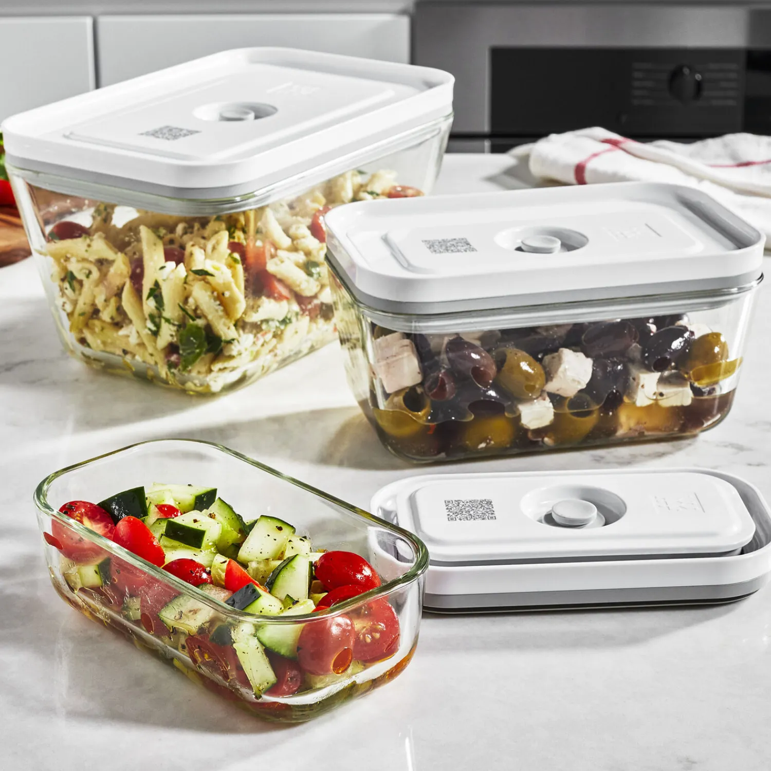 ZWILLING Vakuumbox S, Glas, Grau